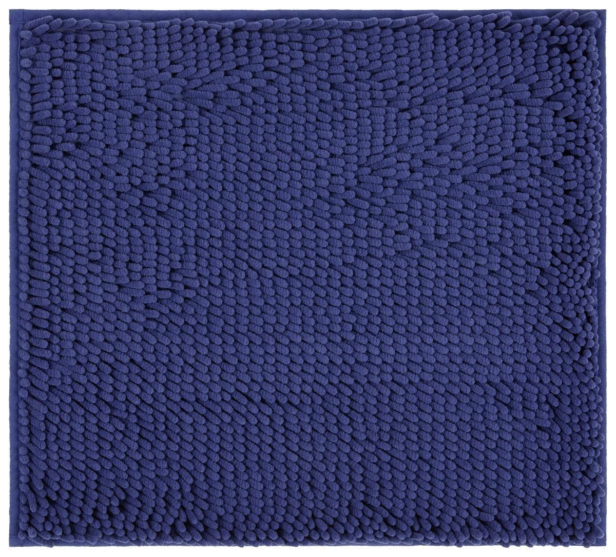 WC-Vorleger Liliane - Blau, KONVENTIONELL, Textil (45/50cm) - Ombra