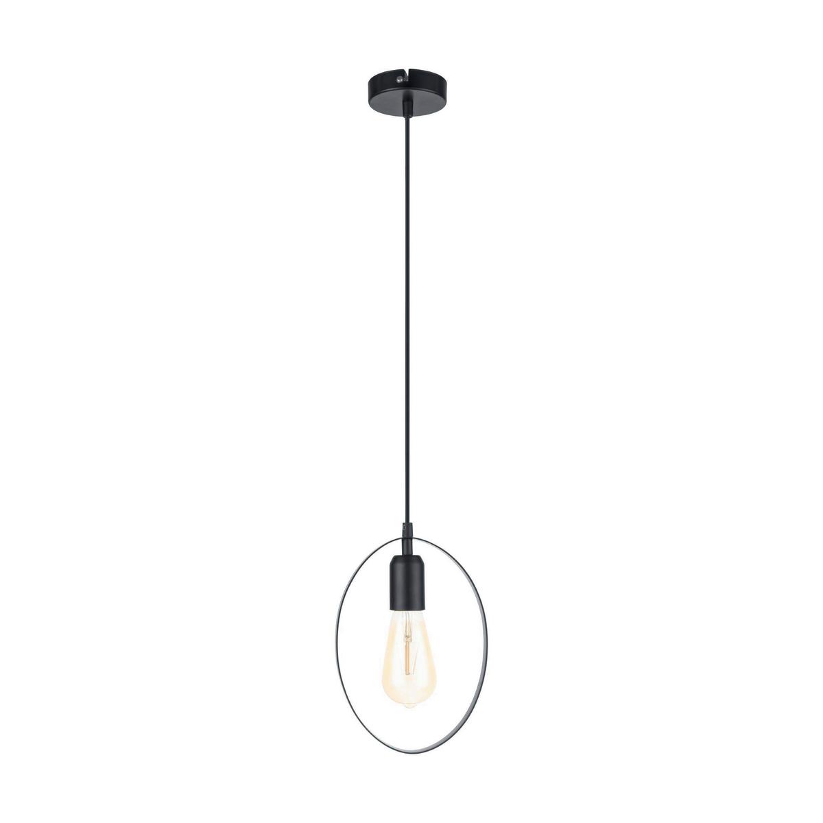 Hängeleuchte 49775_bedington - Schwarz, KONVENTIONELL, Metall (18/9,5/110cm) - Eglo