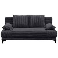 Schlafsofa Sally Schwarz B: 211 cm - Schwarz, KONVENTIONELL, Textil (211/96/105cm) - MID.YOU