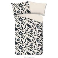 WENDEBETTWÄSCHE EMILIA - Anthrazit/Creme, Design, Textil (140/200cm)