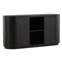 Sideboard Fjällbacka - Schwarz, Design, Holz (160/80/48cm) - Livetastic
