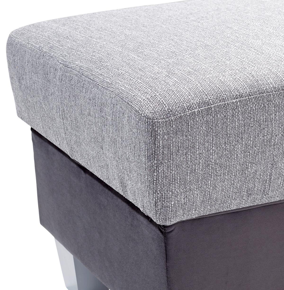 Ülőke Portland - világosszürke/grafitszürke, Konventionell, textil (68/43/47cm) - Ondega