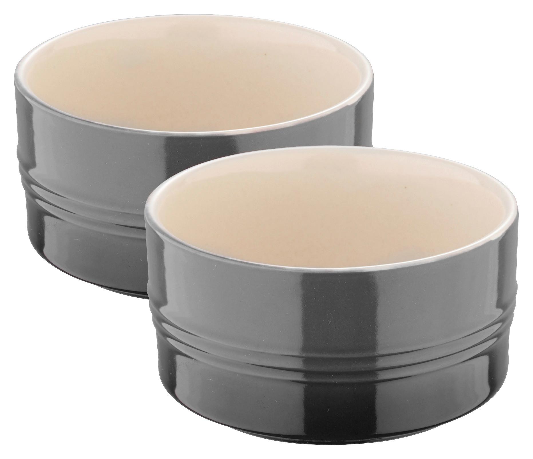 sada zapekacích mís ELISA - S - 2PCS - sivá, Konventionell, keramika - Mömax