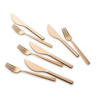 Pizzabesteckset 8-Teilig für 4 Personen - Kupferfarben, Basics, Metall (23cm) - Echtwerk