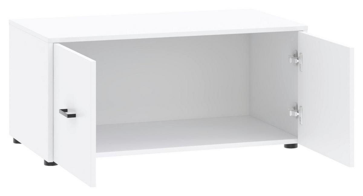 Kleiderschrank Kivo Weiß, B: 180 Cm - Weiß, Basics, Holzwerkstoff (180/239,40/52,1cm)