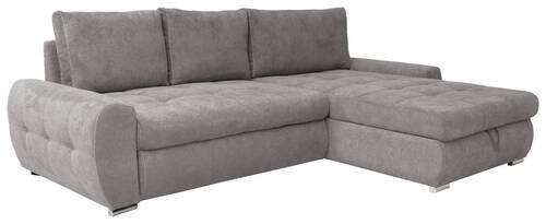 Eckschlafsofa Solar - Chromfarben/Fango, Design, Textil (277/175cm) - Livetastic