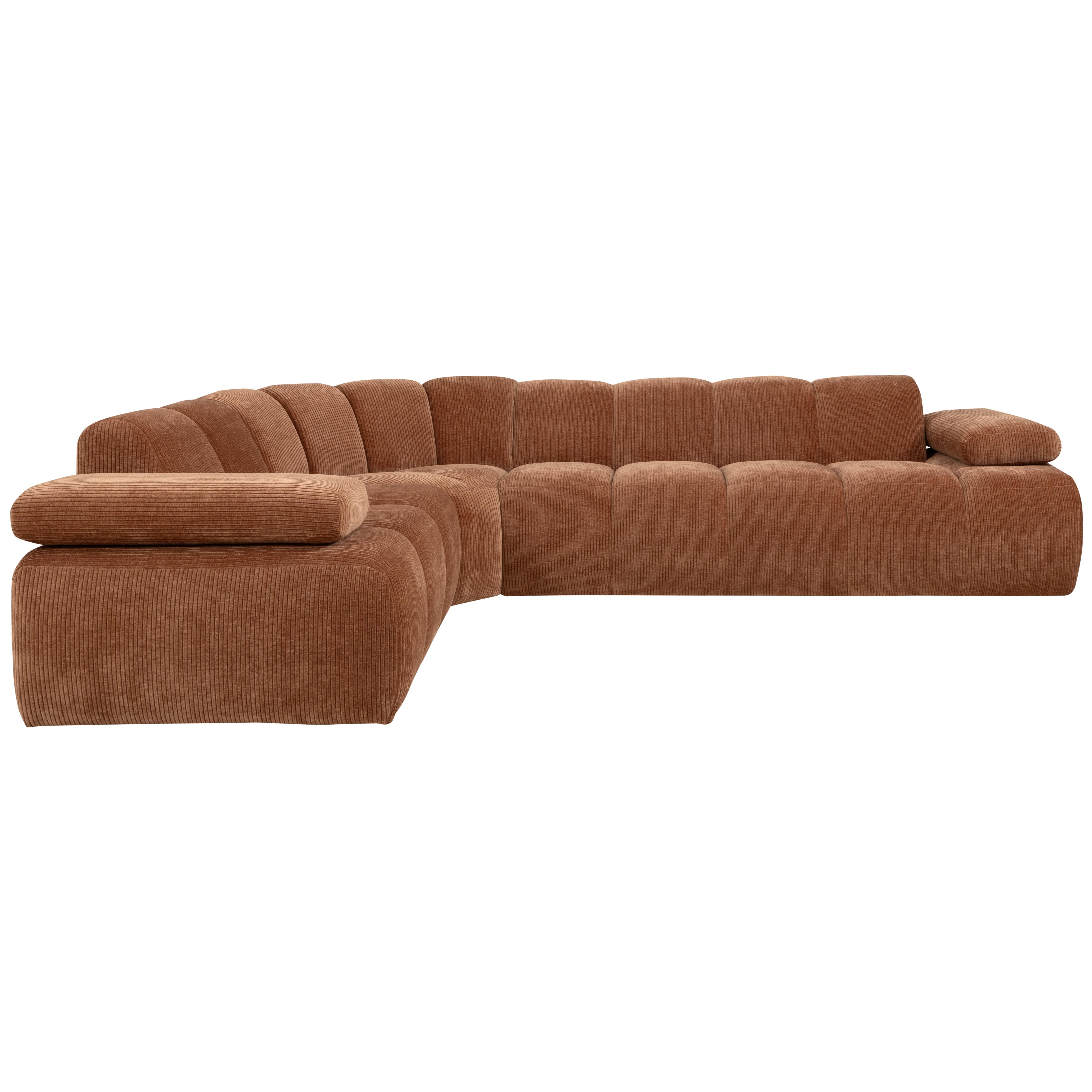 Ecksofa Mojo Rostfarben S: 230x310 Cm - Rostfarben, Design, Textil (230/310cm) - Livetastic