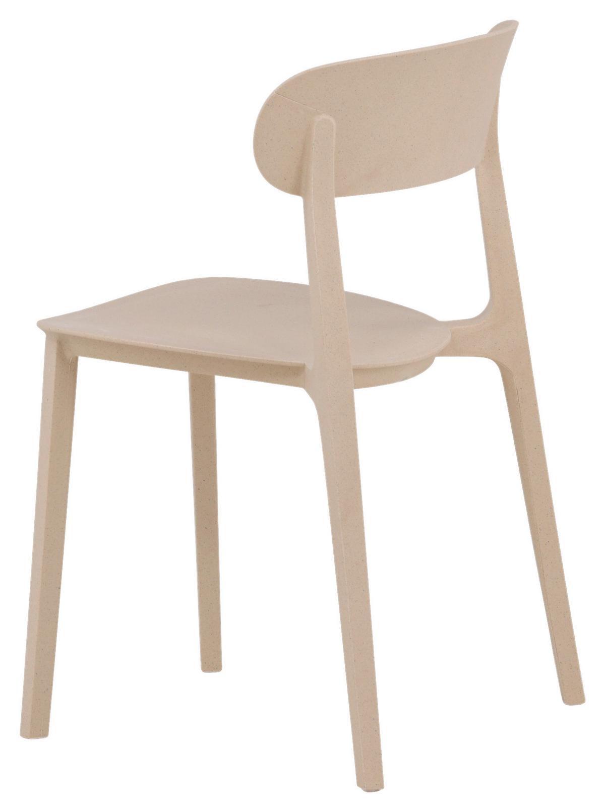 Stuhl-Set Åstol - Beige, Design, Holz/Kunststoff (50/78,5/52cm) - Livetastic