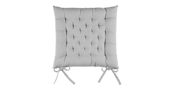 Sitzkissen Lianna - Silberfarben, MODERN, Textil (42/42/5cm) - Luca Bessoni