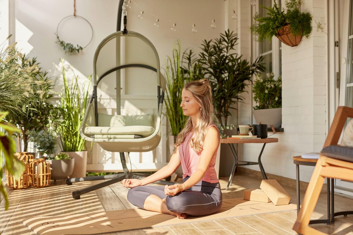 Hängesessel Mit Gestell Mit Sitz- Und Rückenkissen - Anthrazit/Grün, KONVENTIONELL, Kunststoff/Textil (123/192/102cm) - Siena Garden