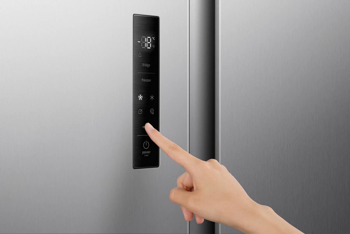 SIDE-BY-SIDE NRS917E41XWD - Edelstahlfarben, Metall (97,5/188/67,9cm) - Gorenje