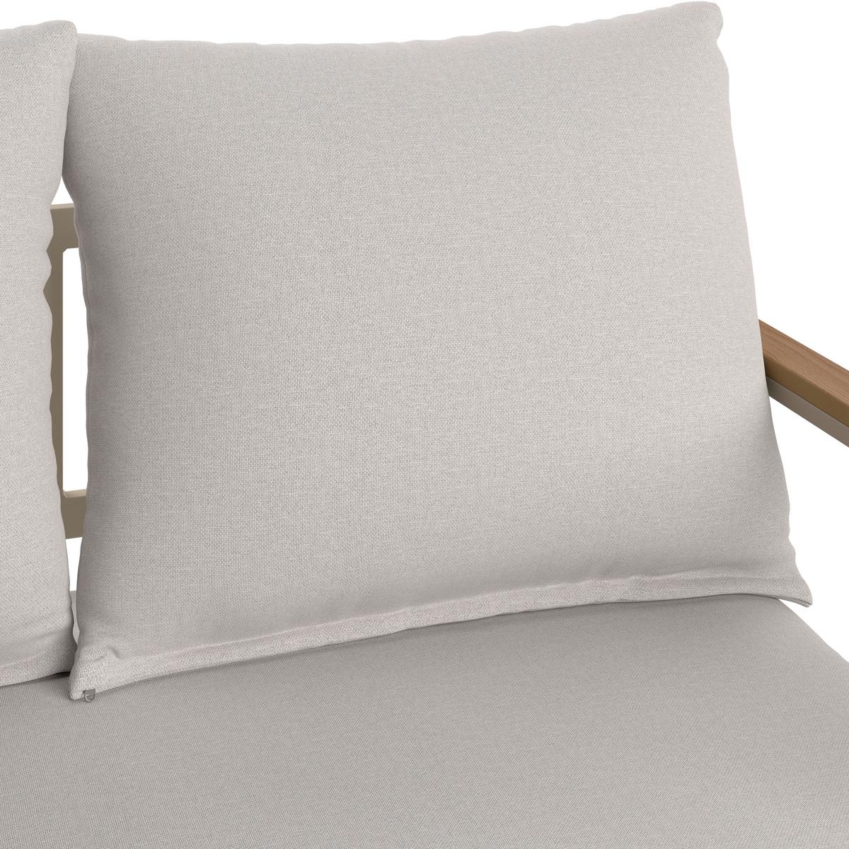 Loungegarnitur München - Beige/Hellgrau, MODERN, Glas/Textil (65/70/108cm) - Beldano