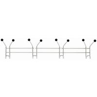 Lišta s háčky chrómová barva - barvy chromu, kov (60/12/5cm) - Mömax