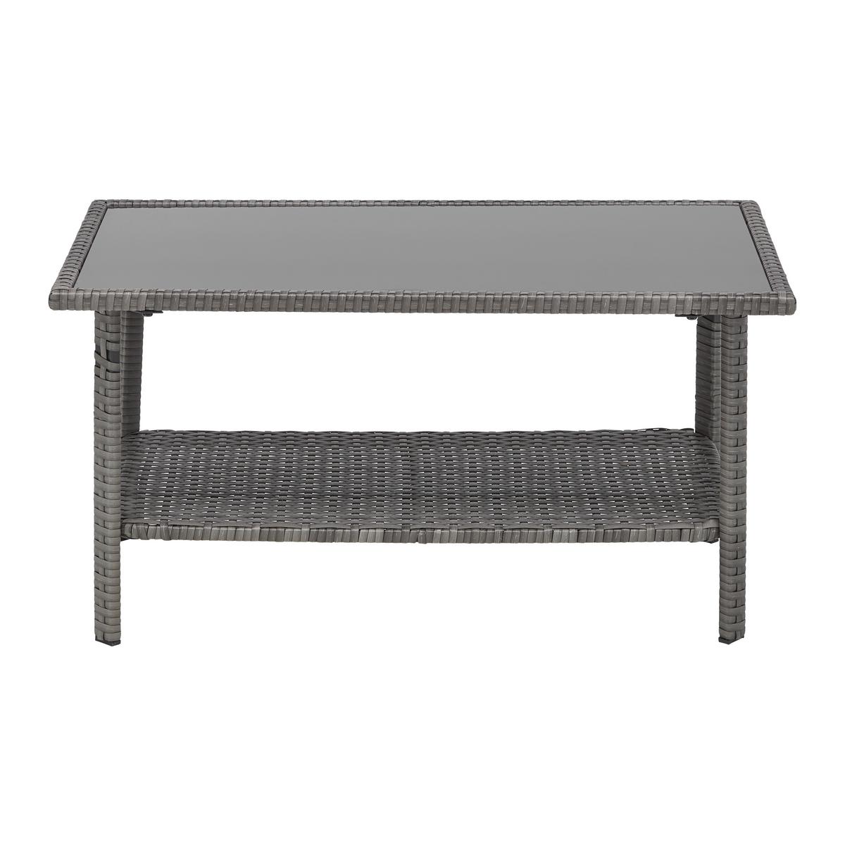 TERASOVÁ SEDACÍ SOUPRAVA PADUA - šedá/černá, Moderní, kov/textil - Mömax