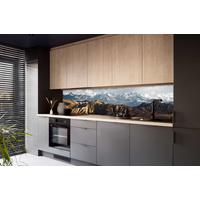 Nischenverkleidung M284sg - Blau/Braun, MODERN, Kunststoff (220/56/0,6cm) - Fani