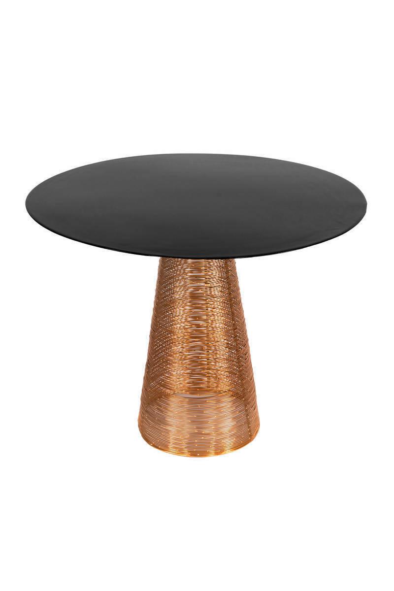 Odkládací stolek černá/béžová - černá/béžová, Basics, kov (55/46,5cm)