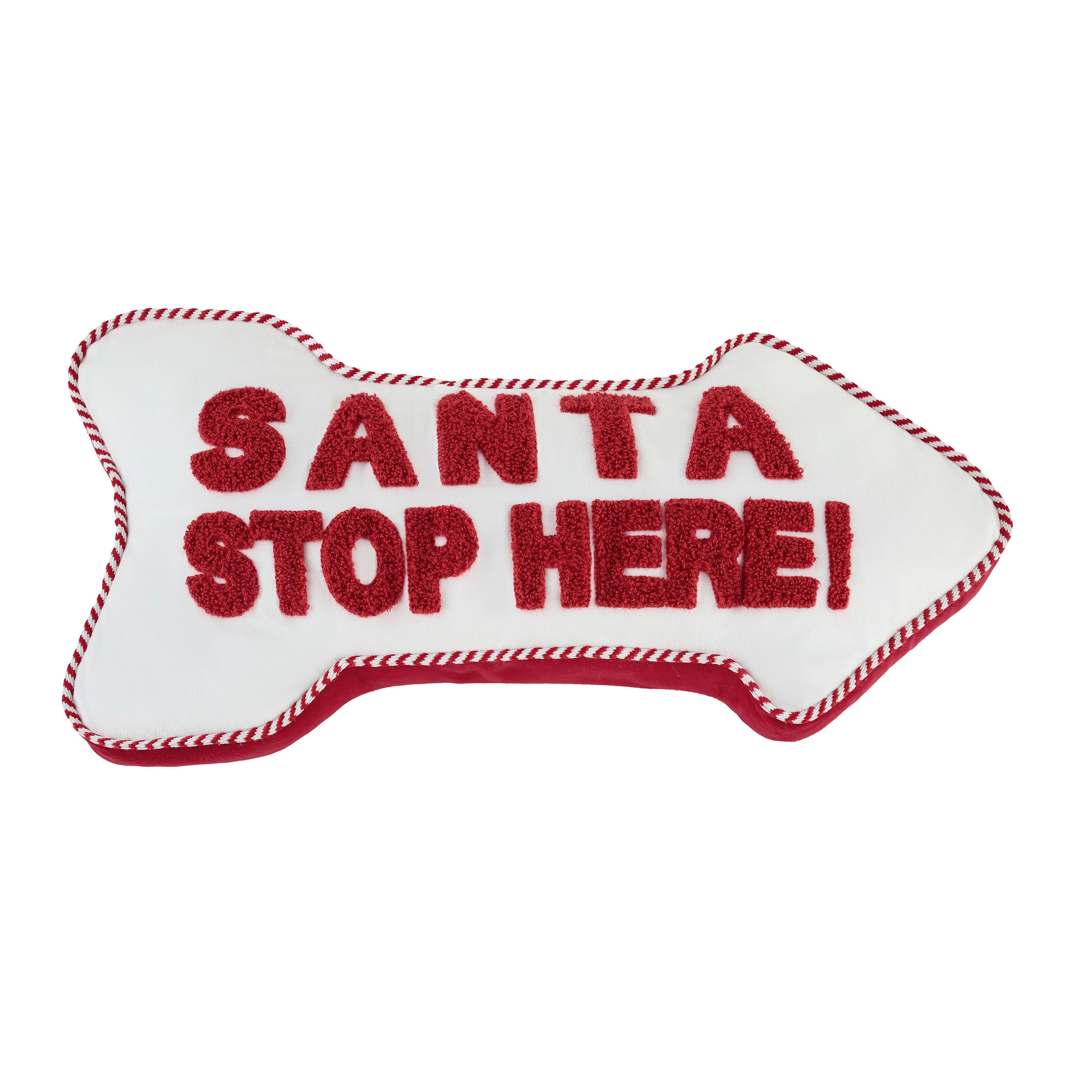 DEKORAČNÍ POLŠTÁŘ SANTA - bílá/červená, textil (24/50/4cm) - Mömax