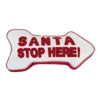 DEKORAČNÍ POLŠTÁŘ SANTA - bílá/červená, textil (24/50/4cm) - Mömax
