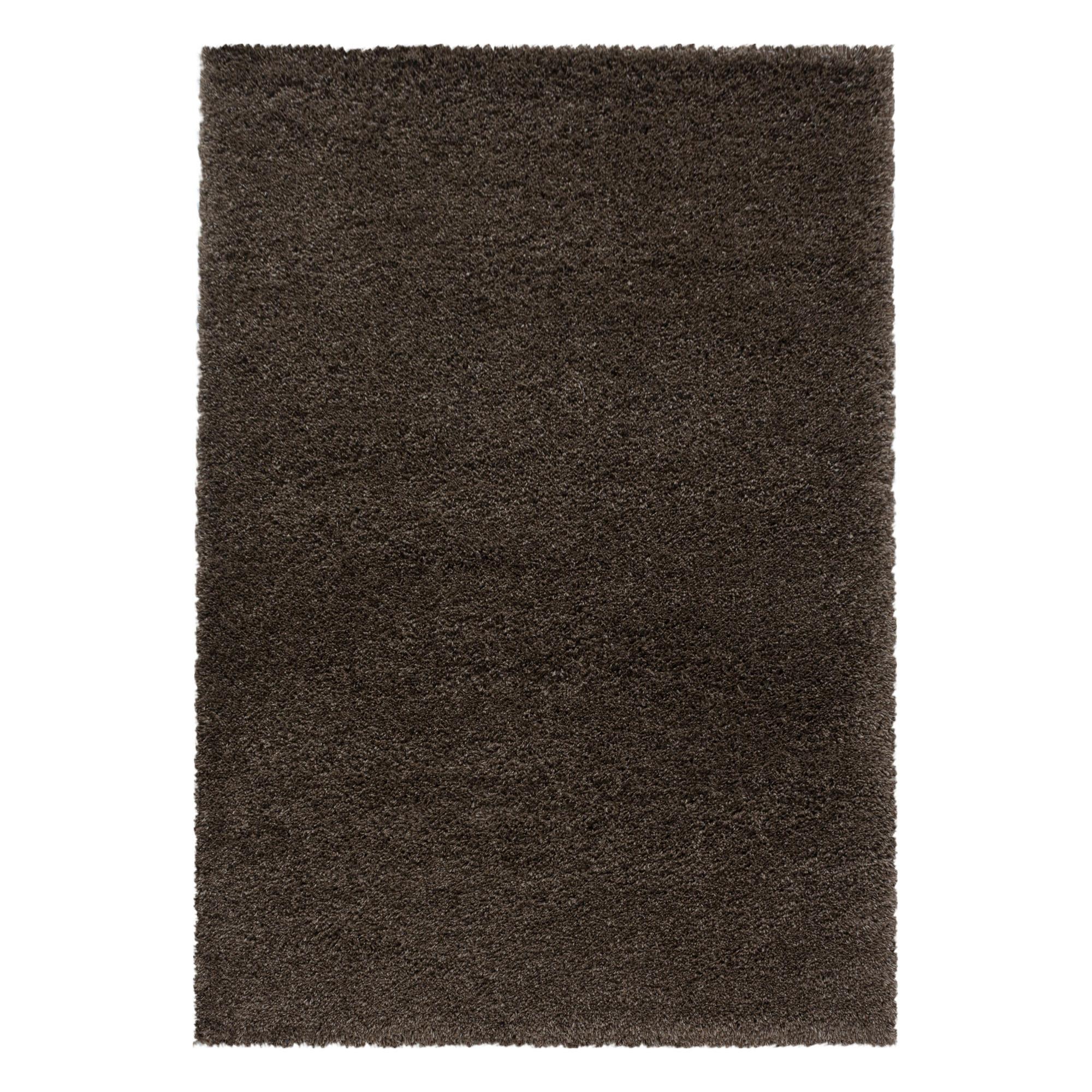 Hochflor Teppich Braun Naturfaser Fluffy 140x200 Cm - Braun, Basics, Textil (140/200cm)