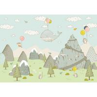 Fototapete Mountain Traveler - Multicolor, Trend, Papier (400/280cm)