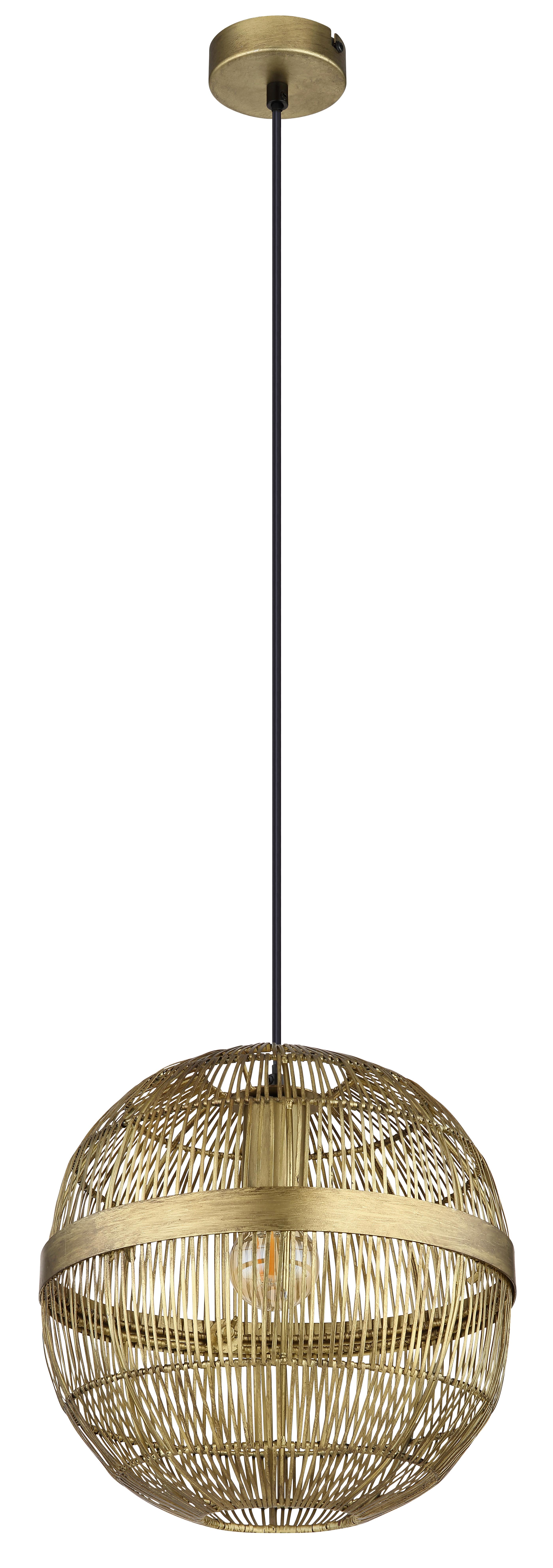 Hängeleuchte 14995h1 - Messingfarben, KONVENTIONELL, Metall (30/120cm) - Globo