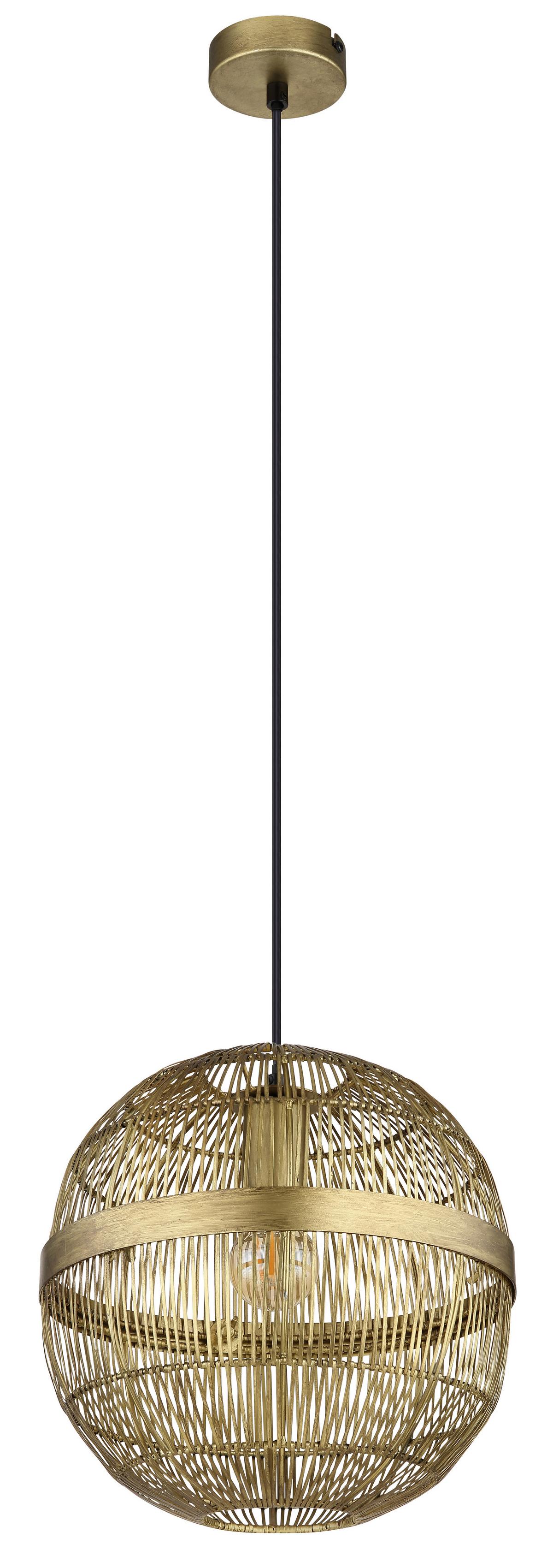 Hängeleuchte 14995h1 - Messingfarben, KONVENTIONELL, Metall (30/120cm) - Globo