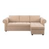 Ecksofa Oslo Beige B: 260 Cm - Beige, ROMANTIK / LANDHAUS, Textil (260/85/155cm) - James Wood