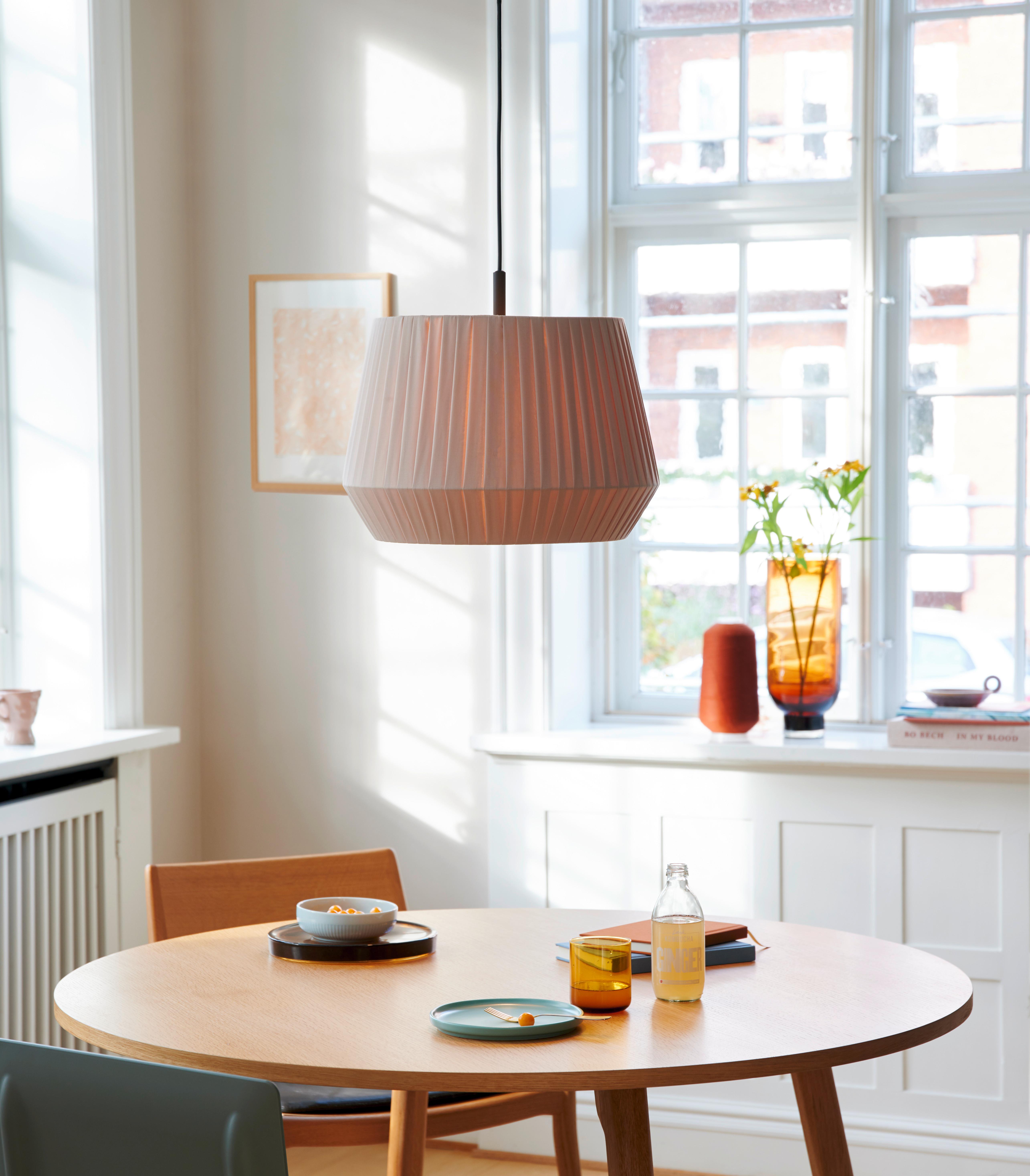 Hängeleuchte Beige B: 40 cm - Beige, Natur, Textil (40/34cm) - Nordlux