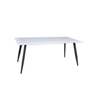 Esstisch Polar Schwarz/weiß L: 180 Cm - Schwarz/Weiß, MODERN, Holz/Metall (180/90/75cm) - Livetastic