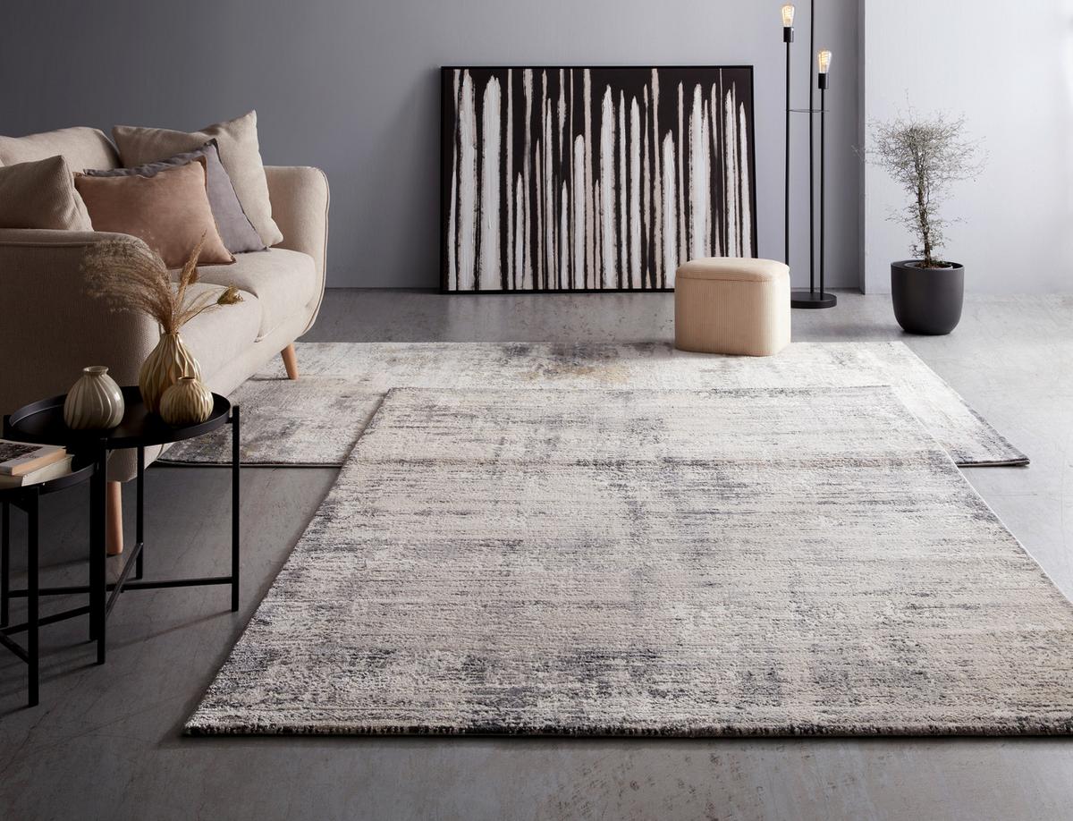 Tkaný koberec Kasia 1, 80/150cm, sivá - sivá, Modern, textil (80/150cm) - Mömax