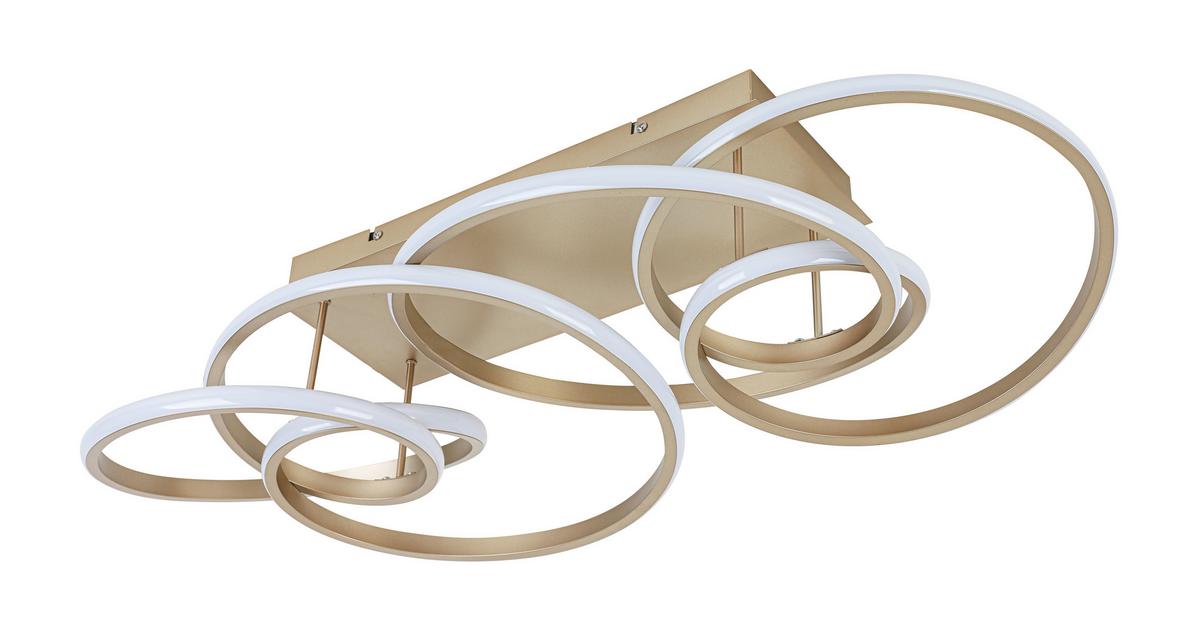 STROPNÉ LED SVIETIDLO JULI - cappuccino, Modern, kov/plast (70/40/25cm) - Premium Living