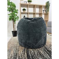 Sedací vak BUZZI, 280L, šedý manšestr TILIA - šedá, Basics, textil (120/85/85cm) - Ondega