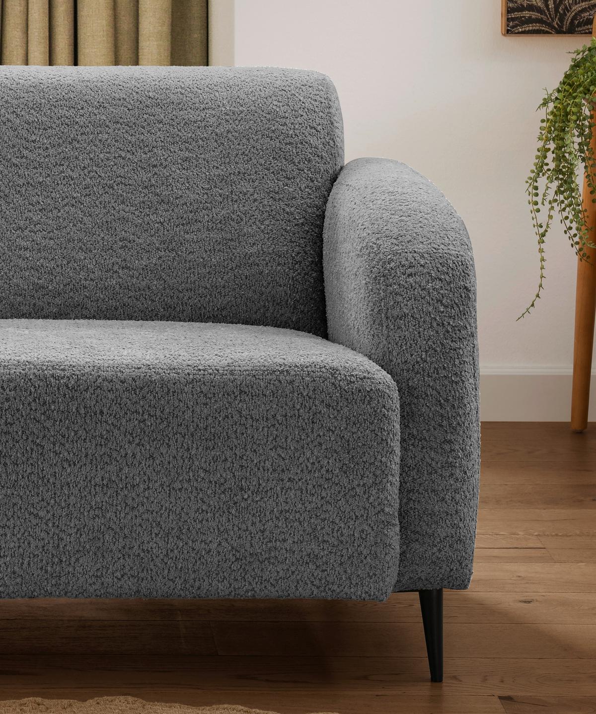 3-sitzer-sofa Marone Anthrazit B: 180cm - Anthrazit/Schwarz, MODERN, Textil (180/76/90cm) - Livetastic