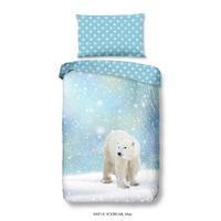 Bettwäsche Icebear Blau Hellblau 140x200 cm - Blau/Hellblau, Trend, Textil (140/200cm)
