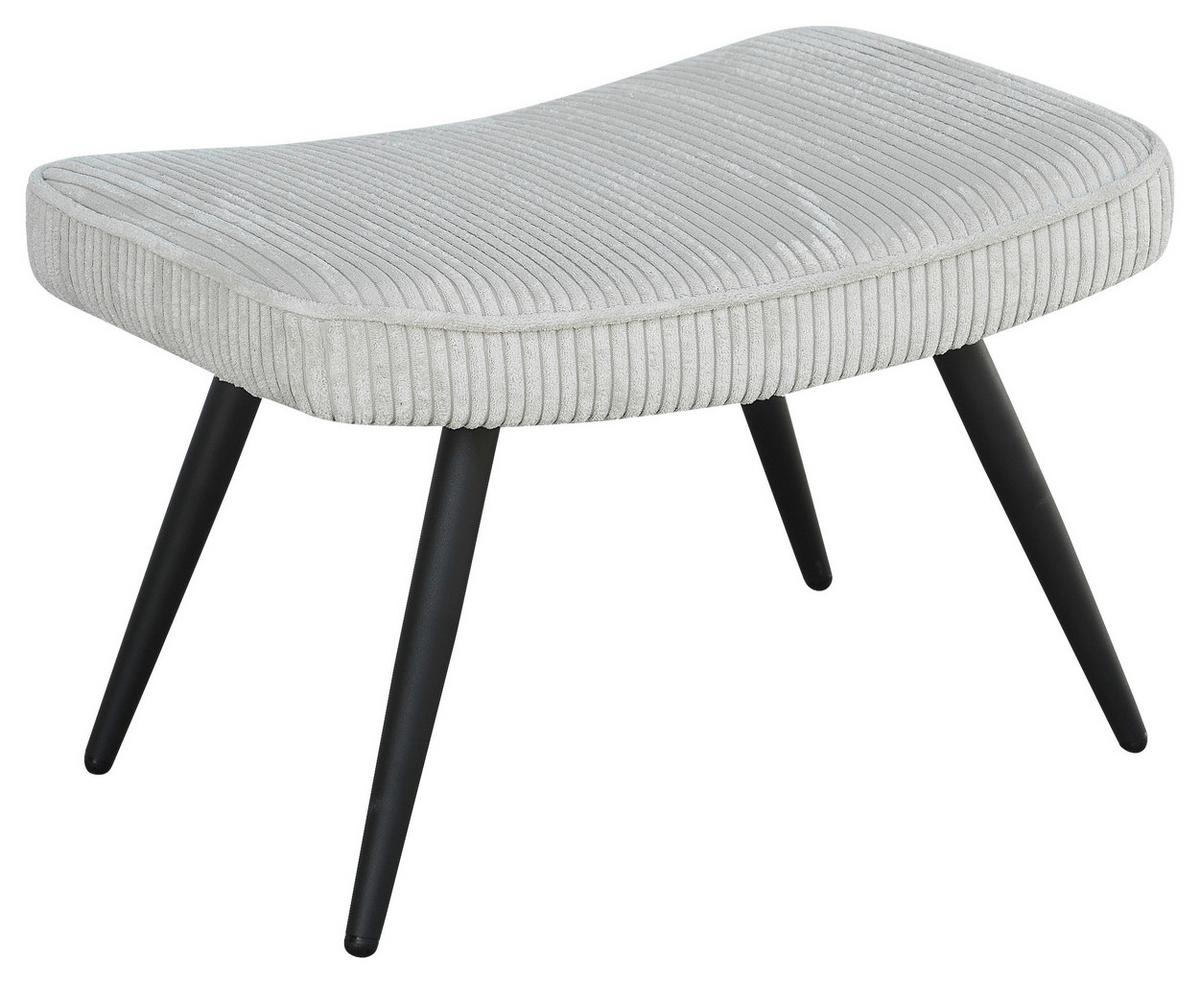 Sesselset 2-Teilig Elefenbein - Elfenbein/Schwarz, Basics, Textil - MID.YOU