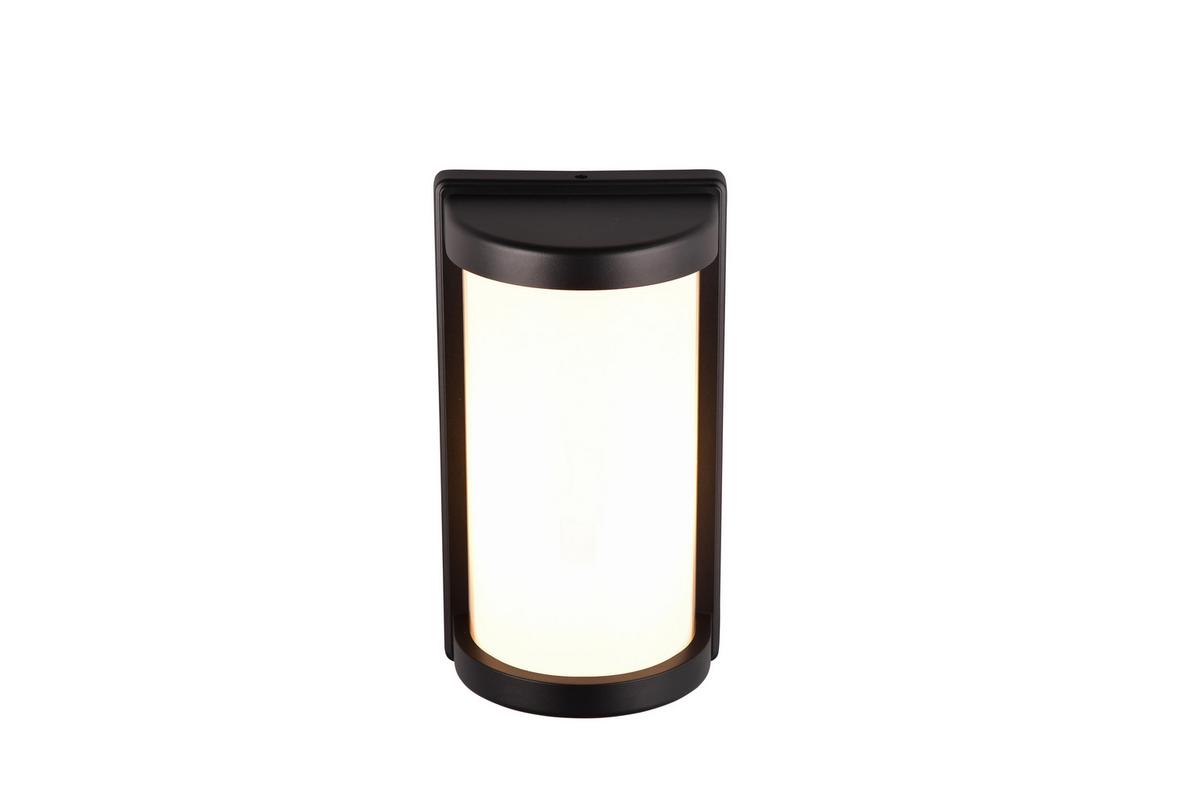 AUßENWANDLEUCHTE 10W, Schwarz, Weiß - Schwarz/Weiß, Design, Kunststoff/Metall (26,5/14,5/10cm)