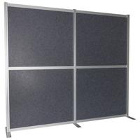 TRENNWAND FLEXMIUT MODUL - Grau, Basics, Kunststoff/Textil (193,5/167,3cm) - MID.YOU