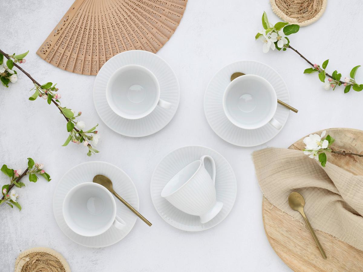 Kaffeeservice Valencia 12--Teilig., Weiß - Weiß, Design, Keramik - Creatable