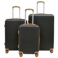 REISEKOFFERSET CHRISTIAN - Schwarz/Braun, KONVENTIONELL, Kunststoff/Textil - James Wood