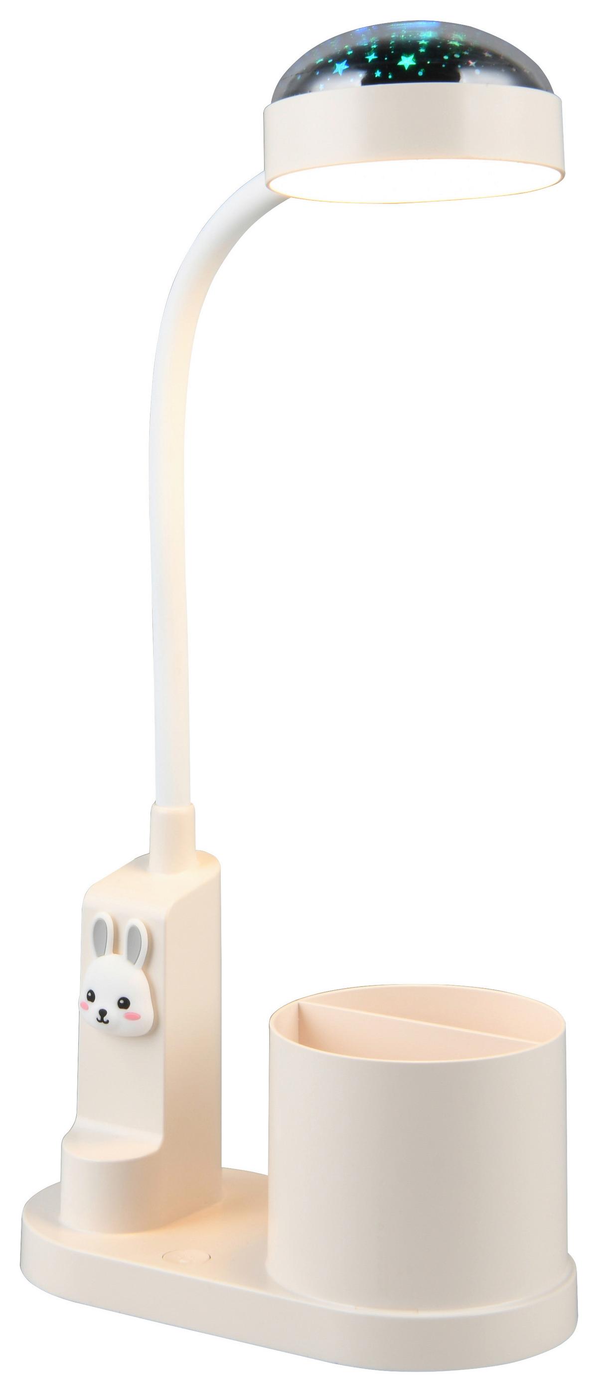 LED-Schreibtischleuchte Meri - Weiß, MODERN, Kunststoff (17/8,5/43,5cm) - BUNINO
