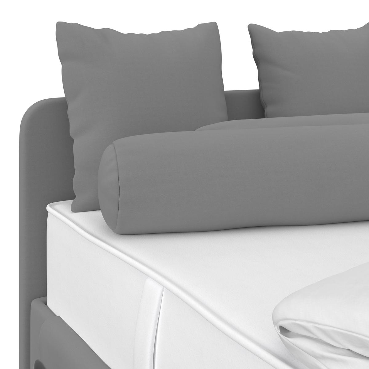 Kárpitozott Ágy Remi 90/200cm - antracit, Modern, textil/fa (90/200cm)