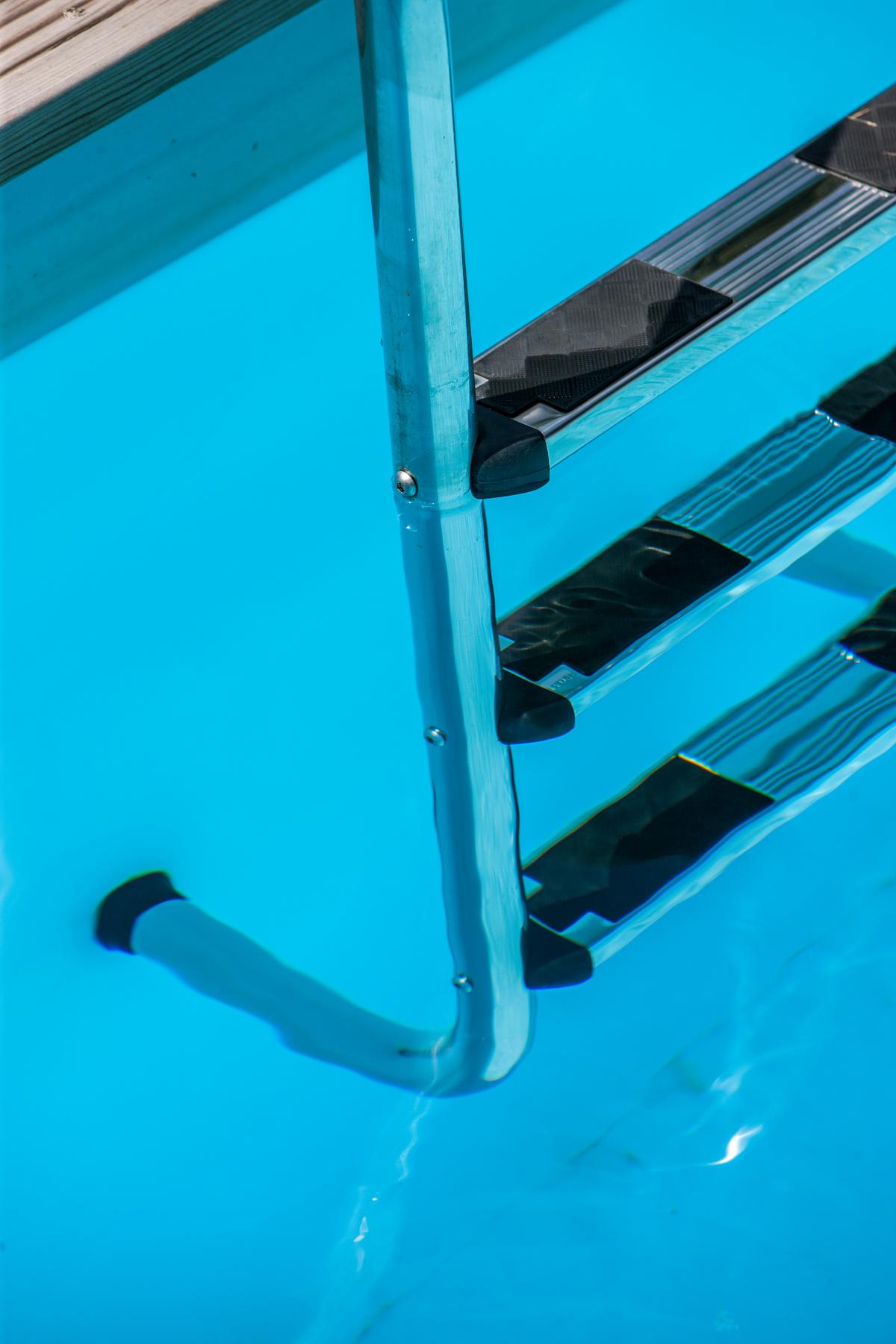 Poolleiter Leiter - Alufarben, KONVENTIONELL, Metall (50/162,5/9cm) - Gre