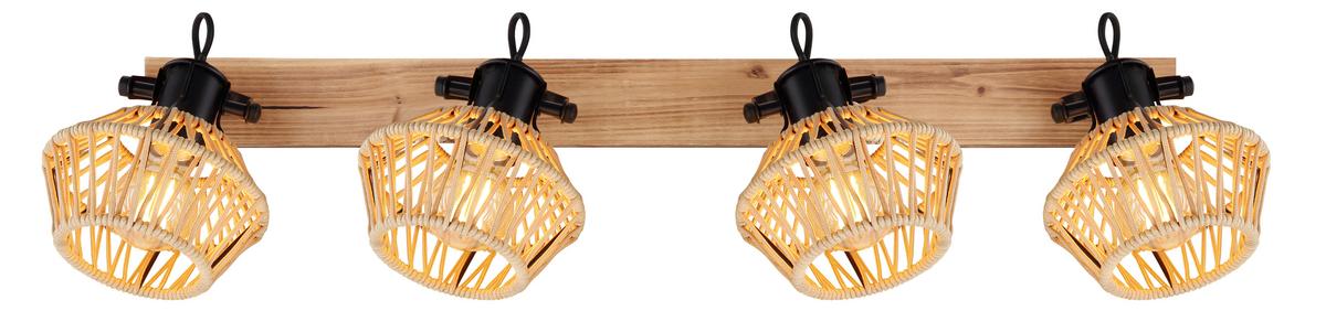 Strahler 54043-4 - Dunkelbraun/Schwarz, Natur, Naturmaterialien/Metall (80/16/25cm) - Globo