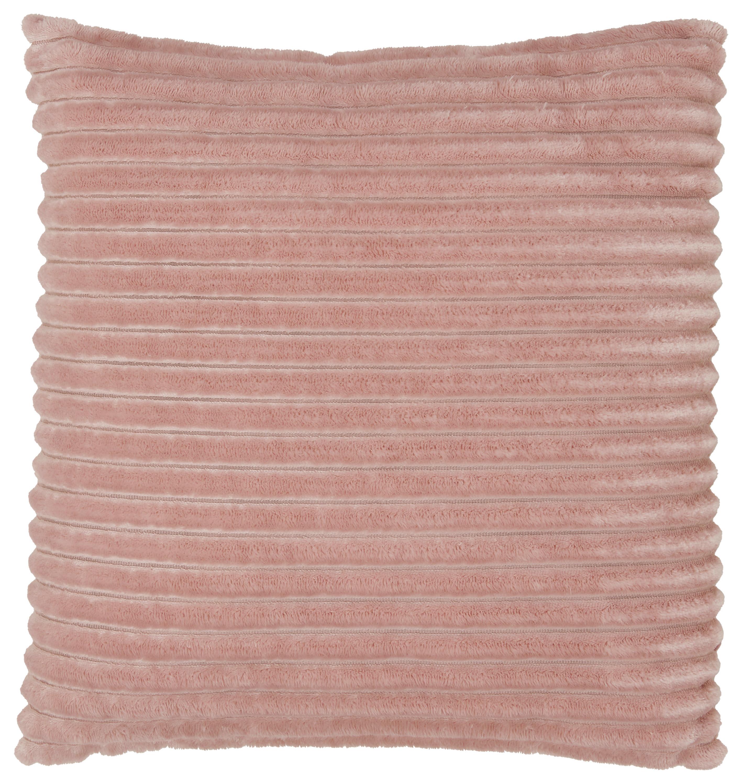 Dekoračný Vankúš Cordi - ružová, Konvenčný, textil (45/45cm) - Modern Living