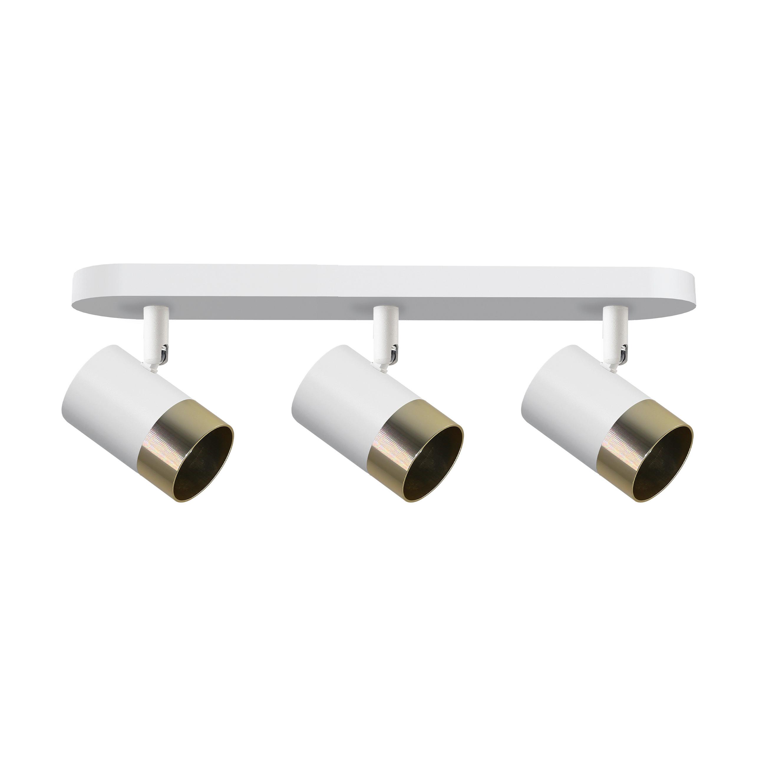 Strahler 93-27481 Tobi - Goldfarben/Weiß, Design, Metall (44/14/5,5cm)