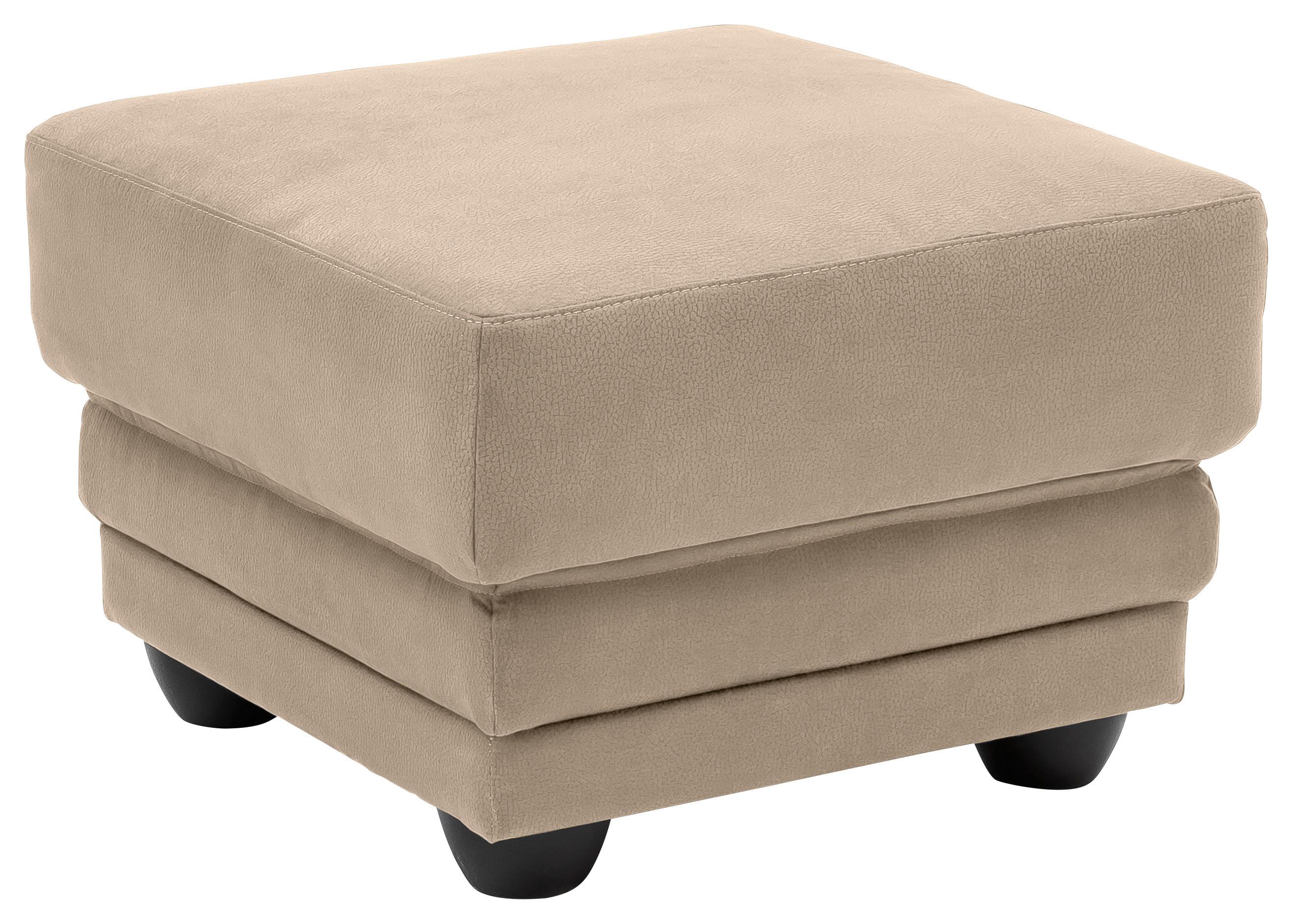 HOCKER Nebolo Sandfarben B: 65 cm - Sandfarben/Schwarz, Design, Textil (65/46/65cm) - Livetastic