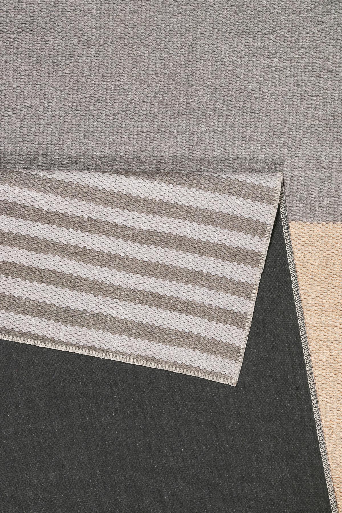 Webteppich Grau/Orange/Braun Camps Bay 80x150 cm - Braun/Orange, KONVENTIONELL, Textil (80/150cm) - Esprit