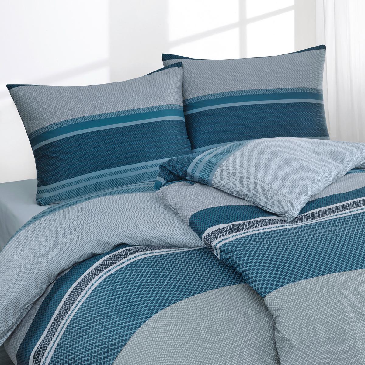 POSTEĽNÁ BIELIZEŇ S41.002.LAURENZ BLAU - modrá, Basics, textil (100/135cm) - Florella