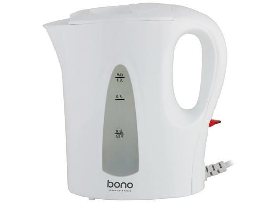 Wasserkocher Traveler *pmb* - Weiß, KONVENTIONELL, Kunststoff/Metall (16,5/9/17,3cm) - Bono Wasserkocher Traveler *pmb* - Weiß, KONVENTIONELL, Kunststoff/Metall (16,5/9/17,3cm) - Bono