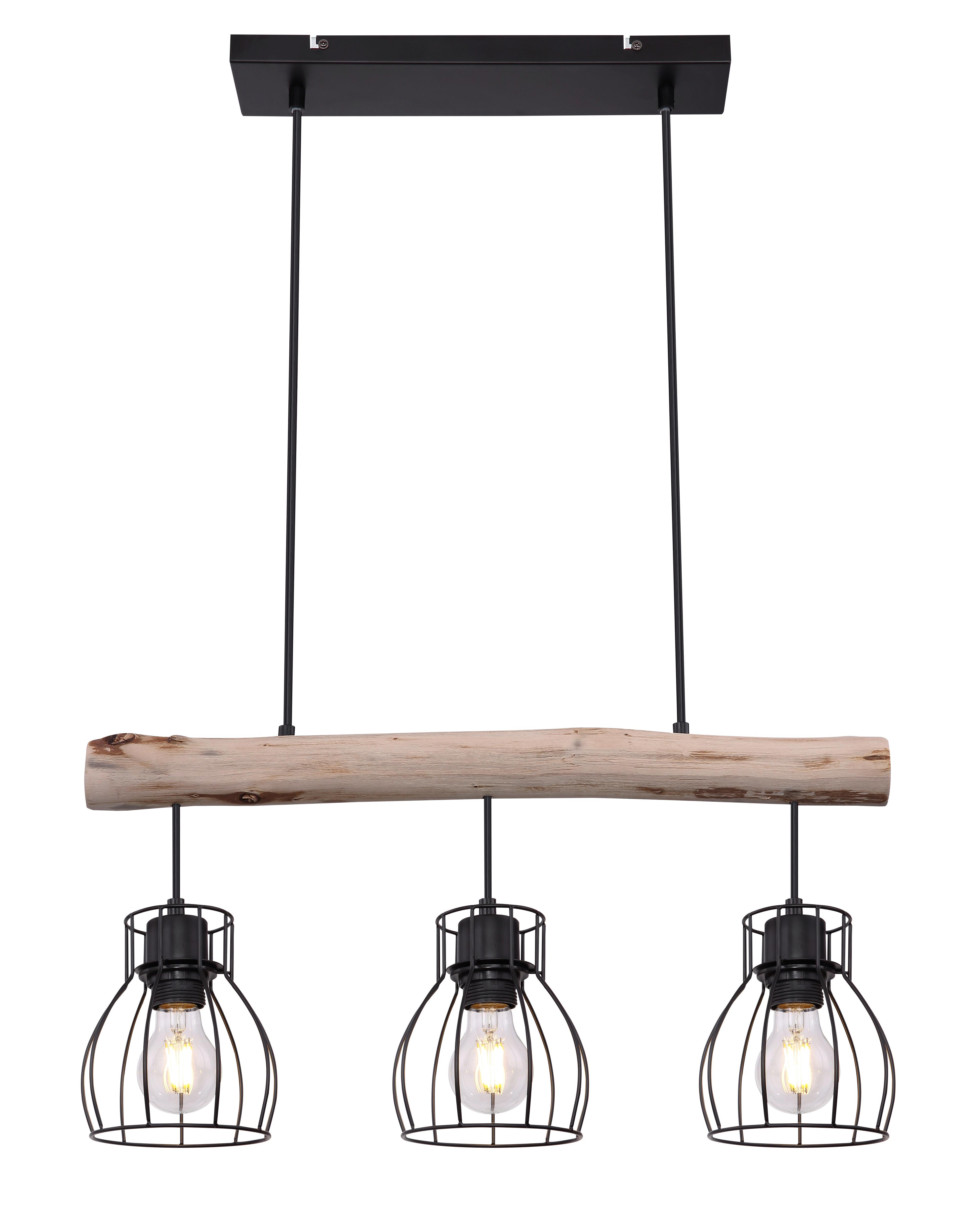 Hängeleuchte H: 140 cm 3-Flammig